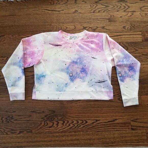 Wildfox Space Cadet Pop Art Sweater Sweatshirt Pullover Size Large - Picture 3 of 8
